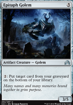 Featured card: Epitaph Golem