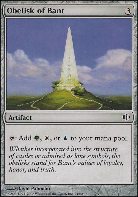 Featured card: Obelisk of Bant