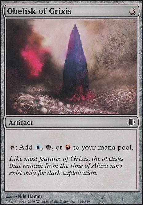 Featured card: Obelisk of Grixis