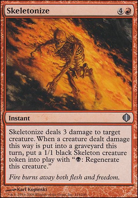 Featured card: Skeletonize