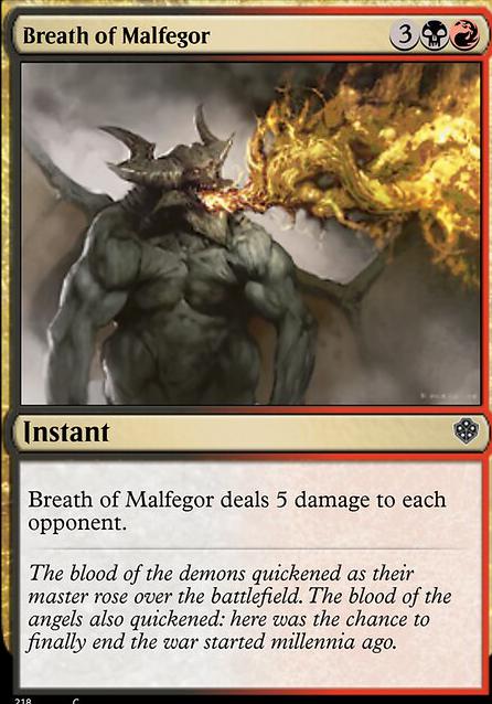 Breath of Malfegor feature for Black and Red spell madness mark 2