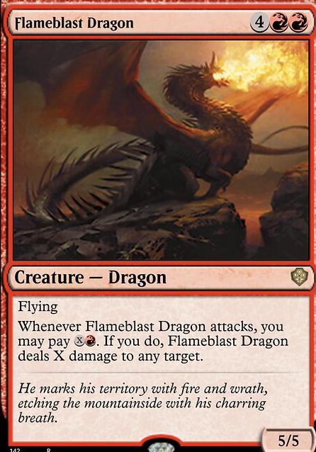 Flameblast Dragon feature for Sign in blood