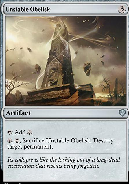 Featured card: Unstable Obelisk