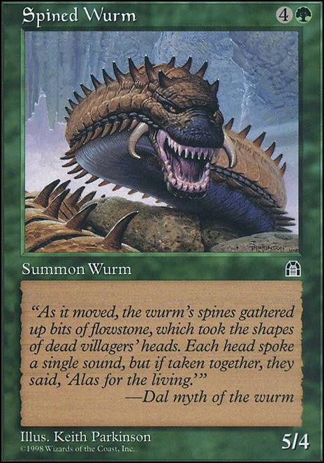 Featured card: Spined Wurm