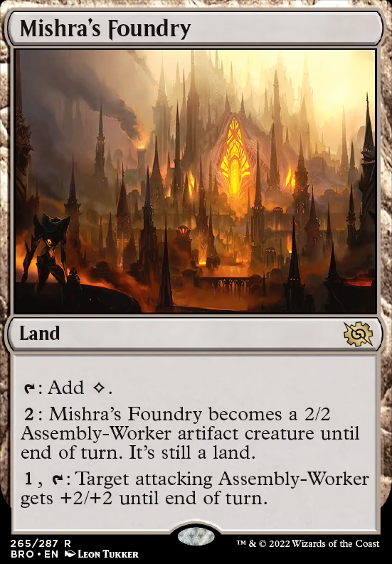 Mishra's Foundry feature for Aggro Mono Black
