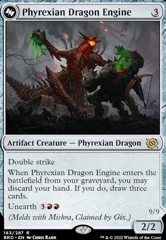 Phyrexian Dragon Engine feature for Breya, "Brothers war? I Barely Know Her"