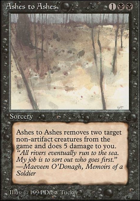 Featured card: Ashes to Ashes