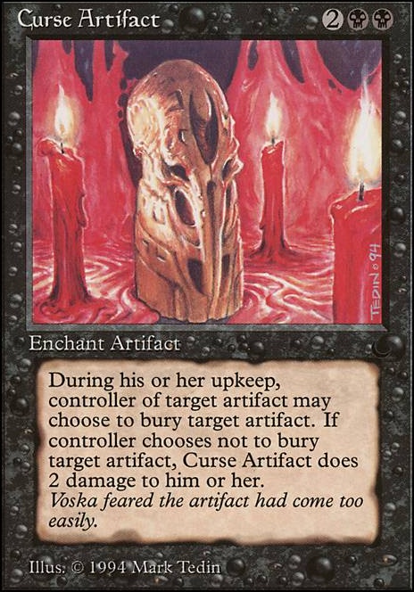 Curse Artifact (DRK MTG Card)