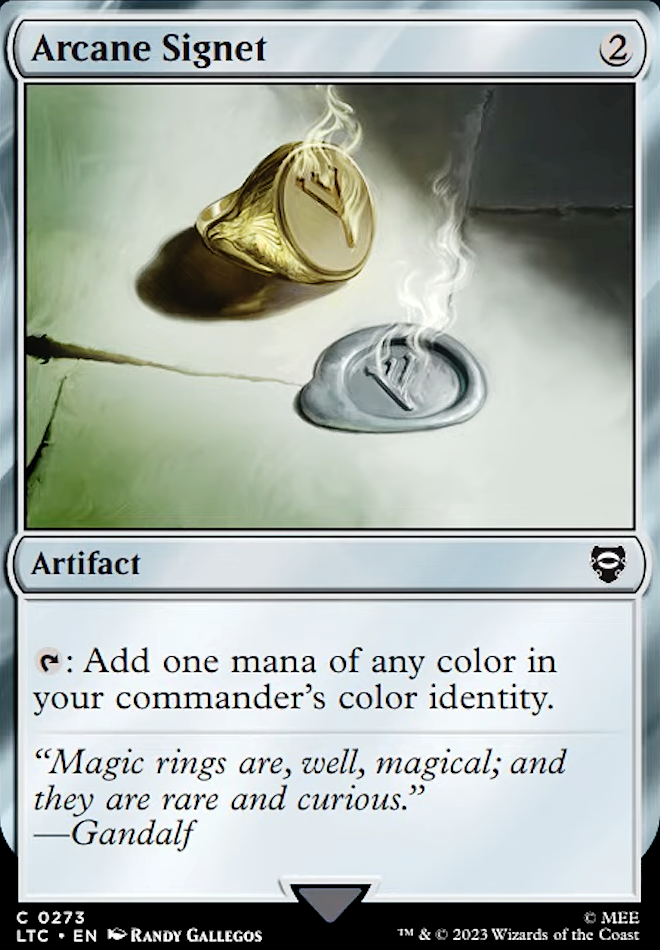 Arcane Signet feature for Izzet sling and ping