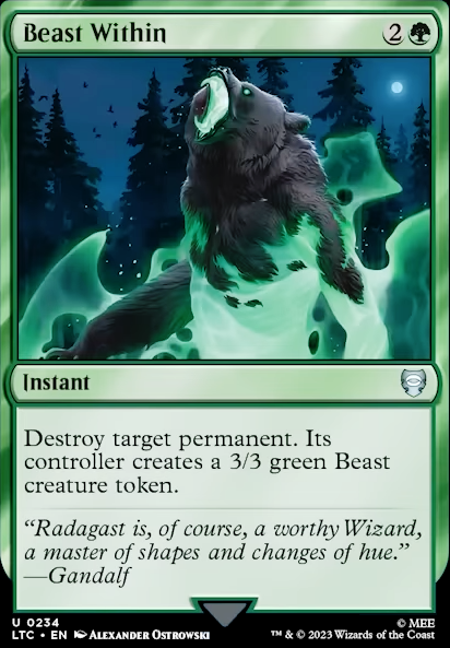 Beast Within feature for Thantis EDH