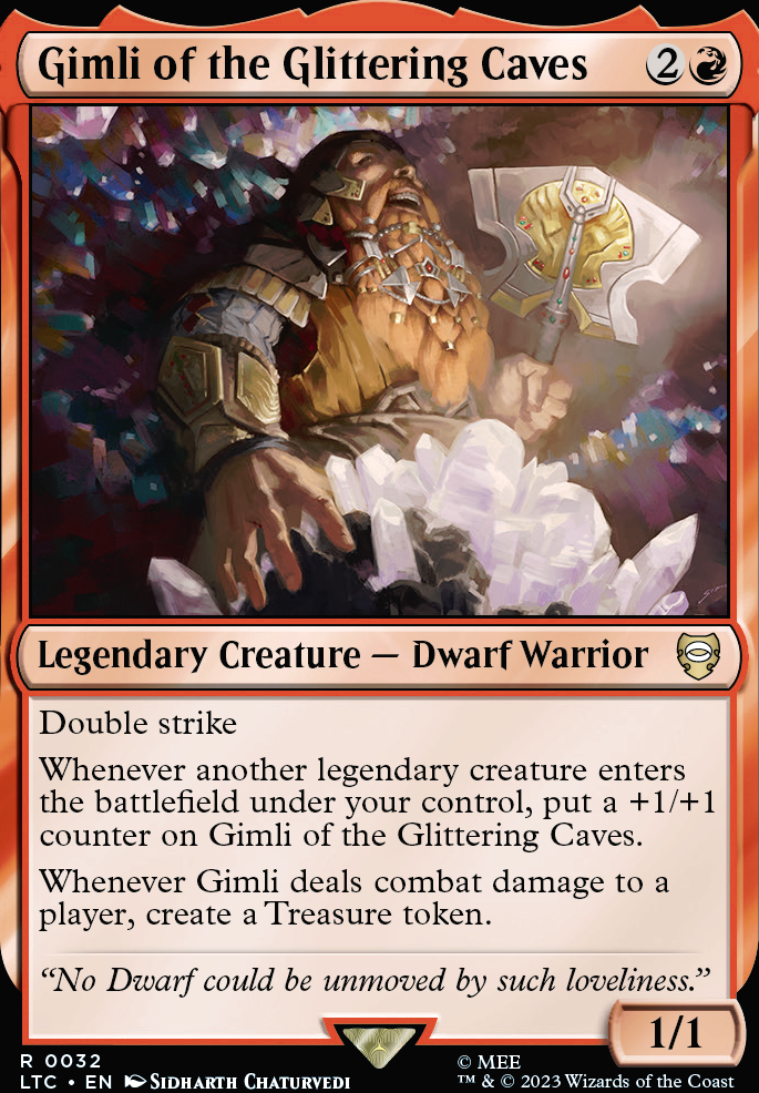 Featured card: Gimli of the Glittering Caves