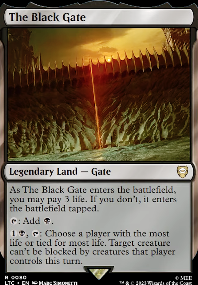 The Black Gate feature for Elenda, The Dusk Rose