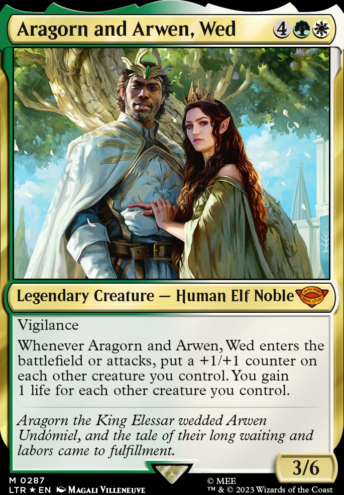 Aragorn and Arwen, Wed feature for Selesnya Jank