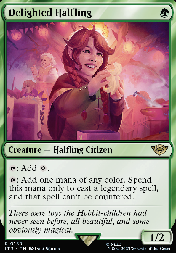 Featured card: Delighted Halfling