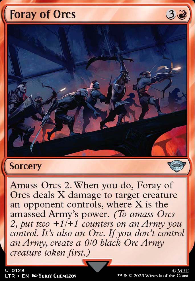 Foray of Orcs feature for Voltron amass spellslinger