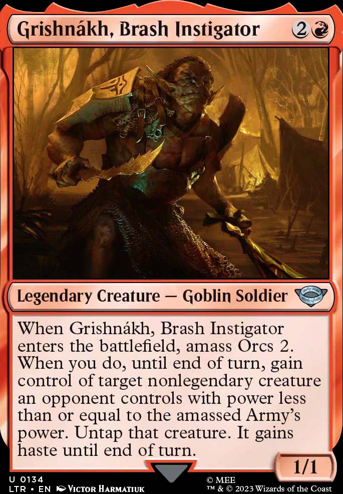 Commander: Grishnakh, Brash Instigator