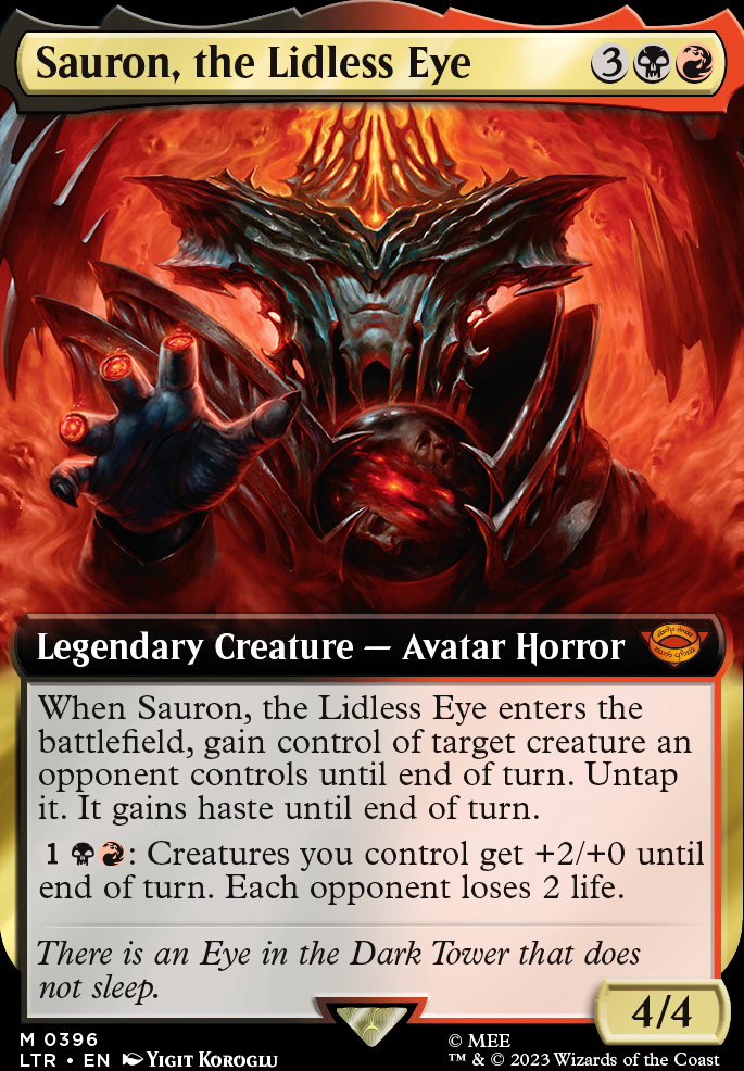 Sauron, the Lidless Eye feature for Sauron and the bad guys