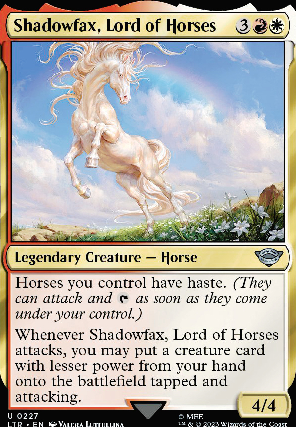 Shadowfax, Lord of Horses feature for Shadowfax, horses, and friends