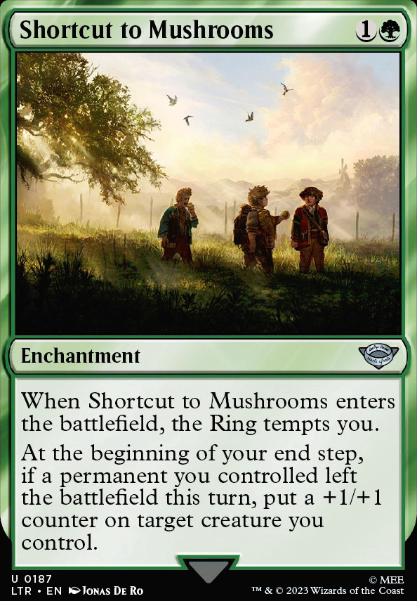 Shortcut to Mushrooms feature for Samwise Gamgee IRL