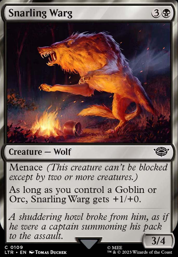 Featured card: Snarling Warg