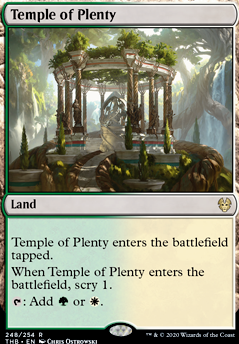Temple of Plenty feature for Wolf Tribal  EDH