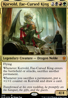 Korvold, Fae-Cursed King feature for "Pauper" Korvold [Budget/Casual]