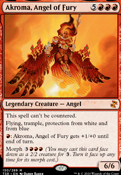 Akroma, Angel of Fury feature for In case of emergency, hit the RED button.