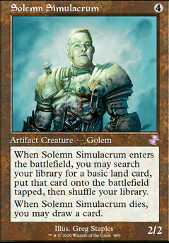 Featured card: Solemn Simulacrum