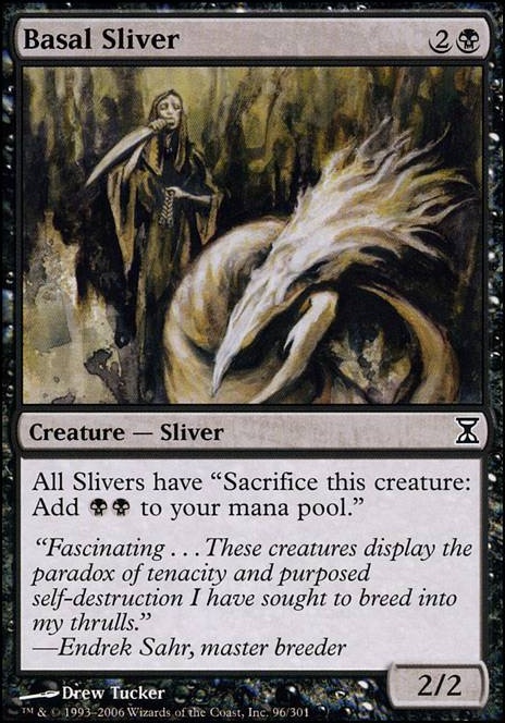 MTG Combo: Basal Sliver + Sliver Queen + Training Grounds