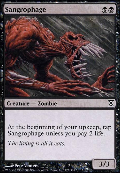 Sangrophage feature for Suicide Aggro