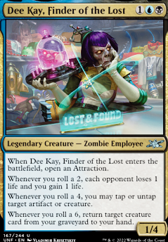 Dee Kay, Finder of the Lost feature for Commander.Deck