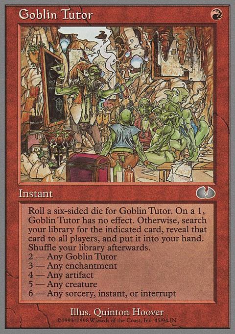 Featured card: Goblin Tutor