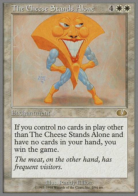 The Cheese Stands Alone feature for Commander Un-done