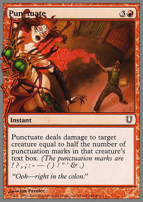 Featured card: Punctuate