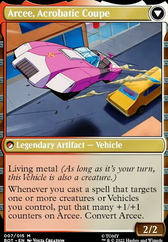 Featured card: Arcee, Acrobatic Coupe