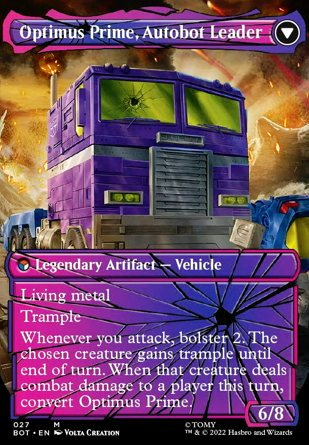 Featured card: Optimus Prime, Autobot Leader