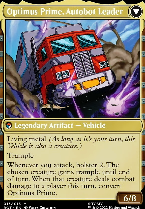 Featured card: Optimus Prime, Autobot Leader