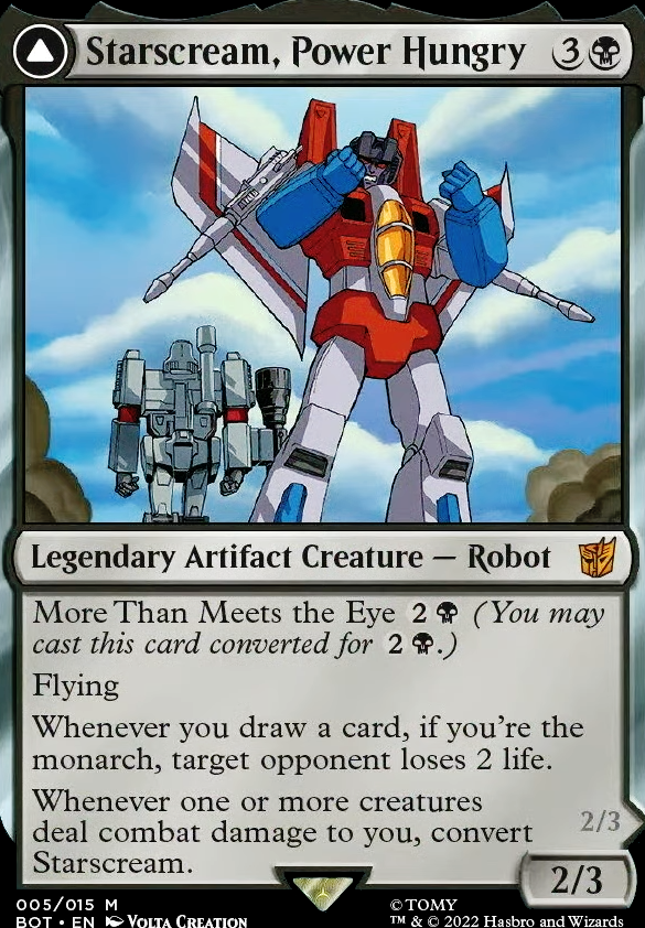 Commander: Starscream, Power Hungry