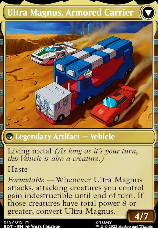 Ultra Magnus, Armored Carrier feature for Battle Truck Full of Dudes with Asses