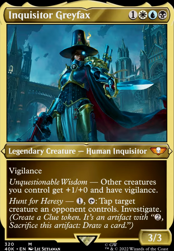 Commander: altered Inquisitor Greyfax