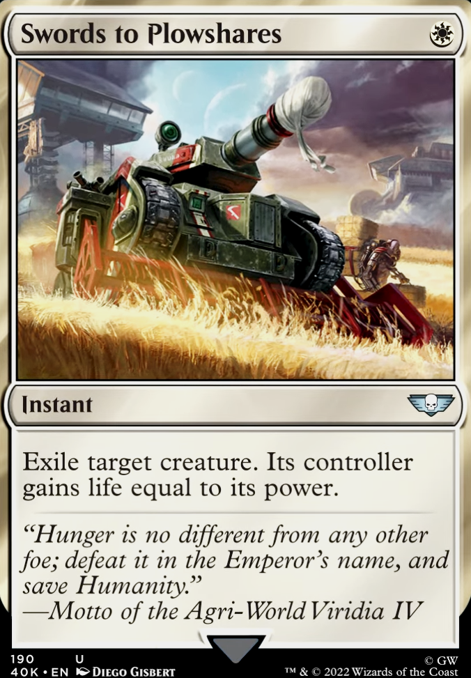 Featured card: Swords to Plowshares