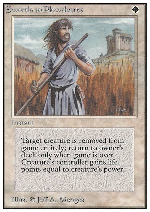 Featured card: Swords to Plowshares