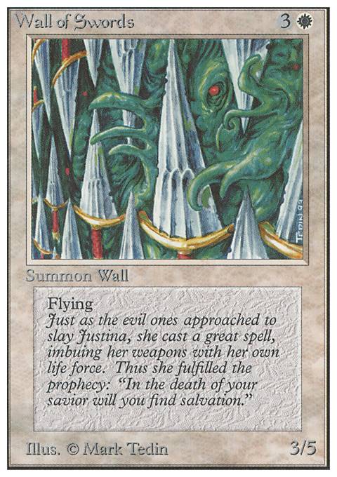 Featured card: Wall of Swords