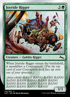 Featured card: Joyride Rigger