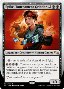 Commander: Spike, Tournament Grinder