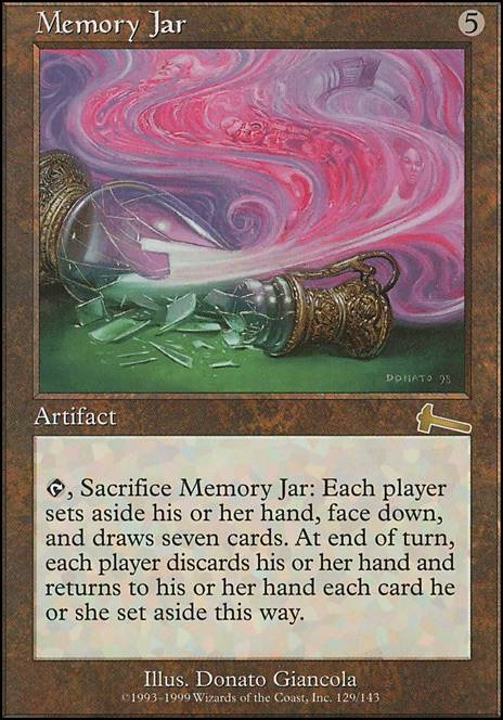 Memory Jar feature for Akiri Silas Fast Consistent Aggro-Control 1vs1 EDH