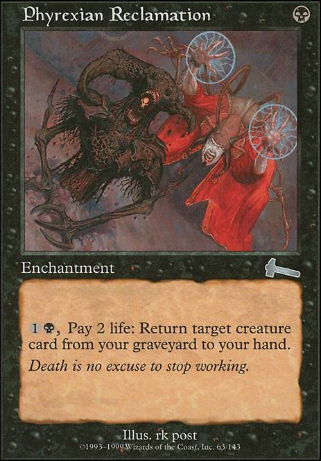 Phyrexian Reclamation feature for Never Break the Chain (Chainer, Nightmare Adept)