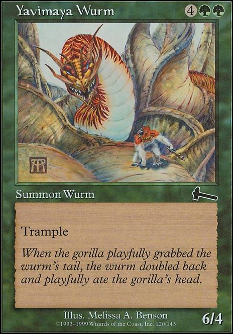 Featured card: Yavimaya Wurm