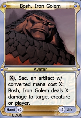 Featured card: Bosh, Iron Golem Avatar