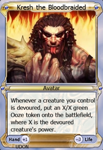 Featured card: Kresh the Bloodbraided Avatar